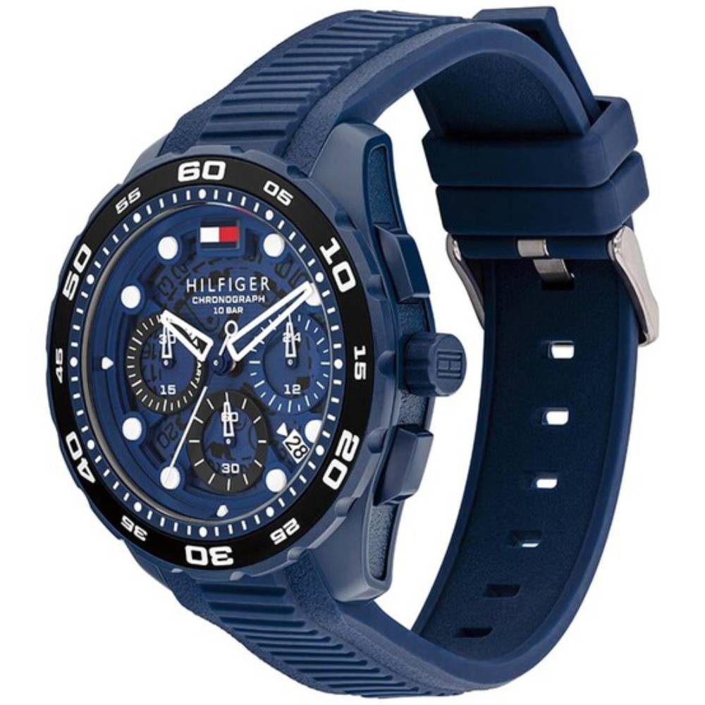 Tommy Hilfiger TH-Regatta Men's 44mm Strap Watch - Black