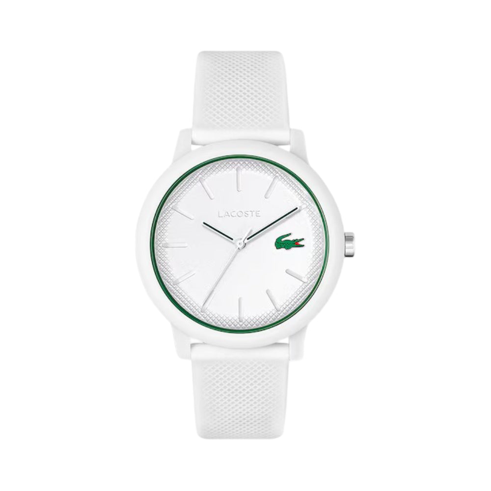 Lacoste Men's 42mm 12.12 Strap Watch - White