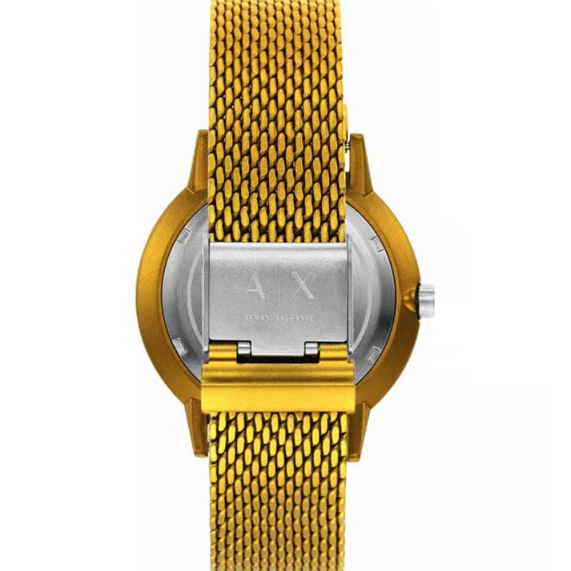 Reloj de pulsera de cuarzo para hombre Armani Exchange Cayde de 44 mm, color amarillo 