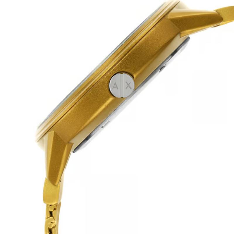 Reloj de pulsera de cuarzo para hombre Armani Exchange Cayde de 44 mm, color amarillo 