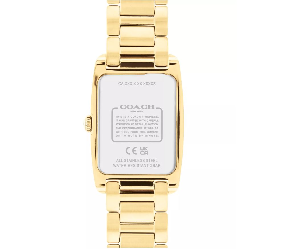 COACH Women's Reese Gold-Tone Stainless Steel Crystal Watch 24mm