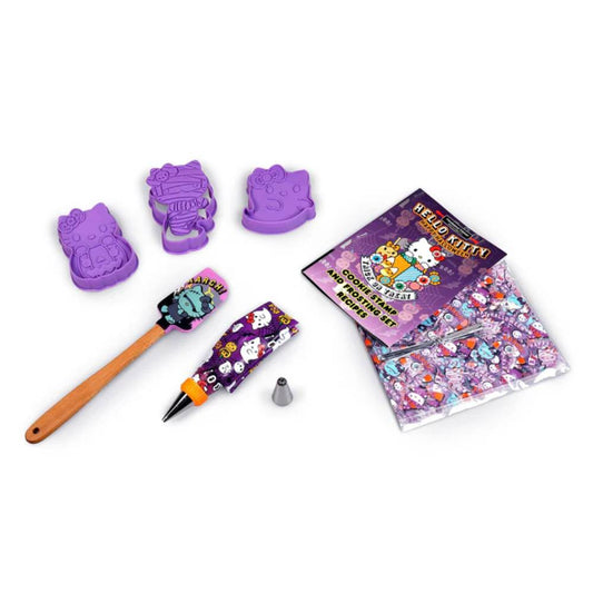 Sanrio Hello Kitty Halloween Cookie Stamp and Frosting Set (50- Pieces)