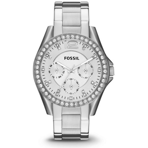 Fossil Riley Women's 38mm Bracelet Watch Silver - Curacao