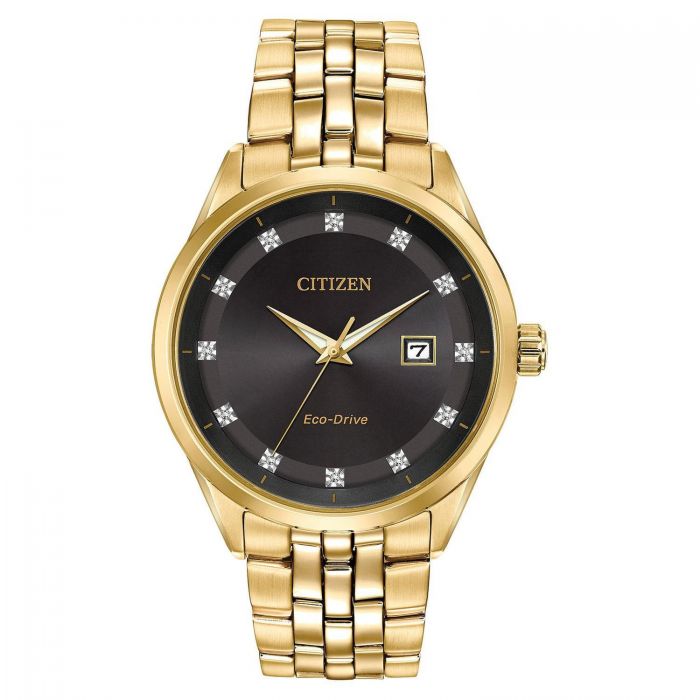 Citizen Addysen Men's 41mm Eco-Drive Stainless Steel Bracelet Watch - Black Dial