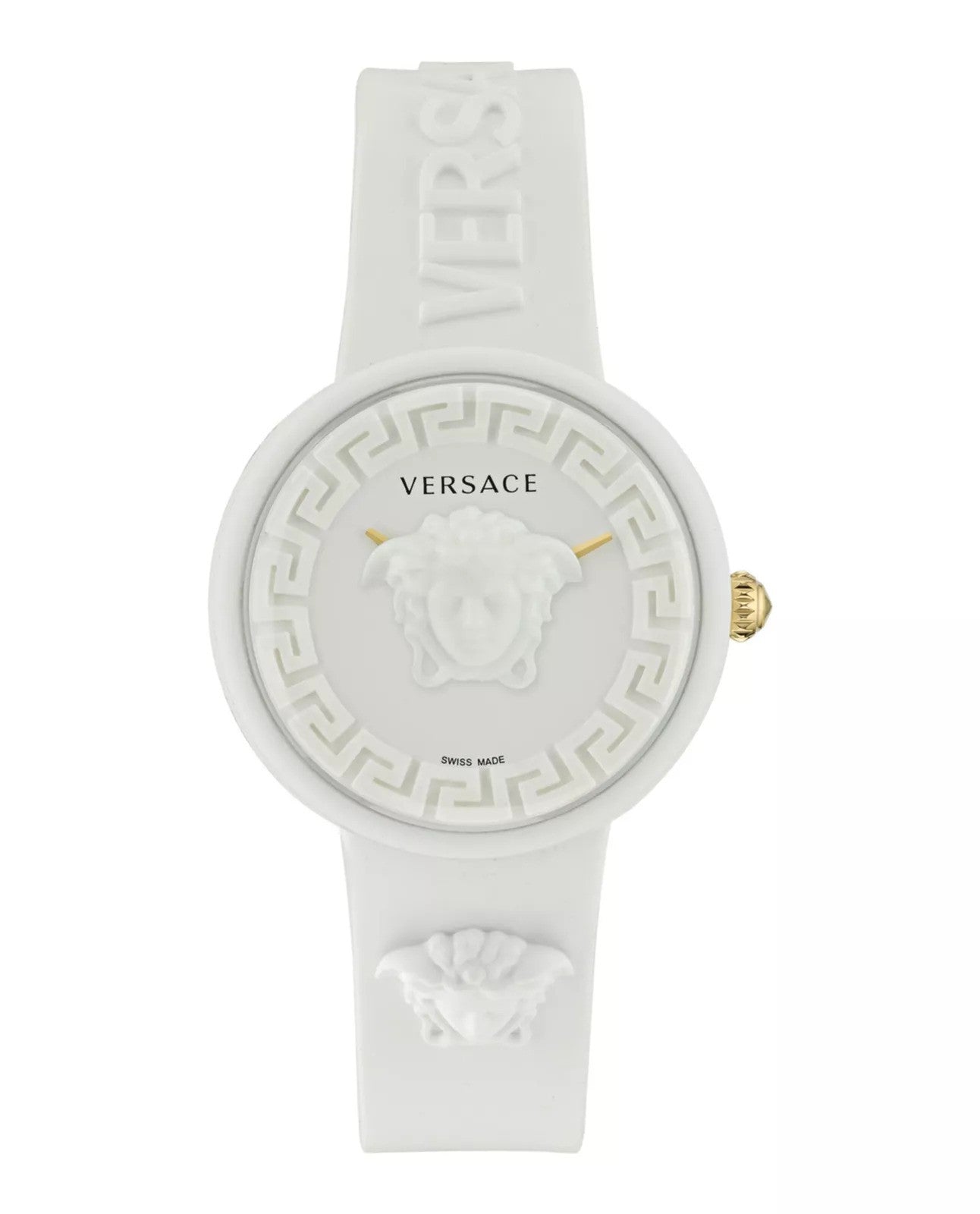 Versace Medusa Women's 39mm Quartz Silicone Strap Watch