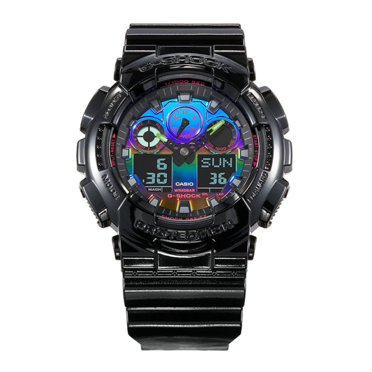 Reloj analógico-digital Rainbow Gamer de 51,2 mm para hombre con correa de color negro G-Shock