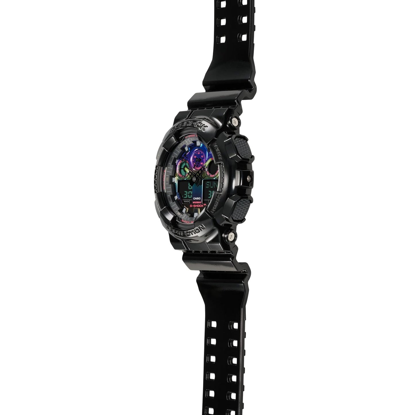 Reloj analógico-digital Rainbow Gamer de 51,2 mm para hombre con correa de color negro G-Shock