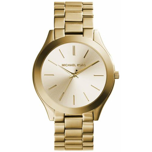 Reloj Michael Kors Slim Runway en tono dorado para mujer