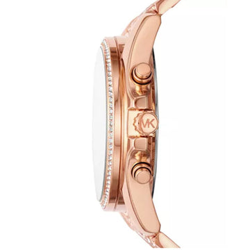 Michael Kors Whitney Women's 44mm Chronograph Bracelet Watch - Rose Gold - Curacao
