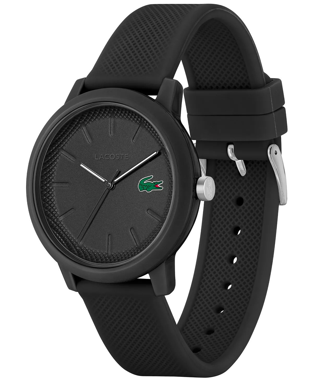 Reloj de pulsera unisex Lacoste 12.12 42 mm con esfera en tono negro 