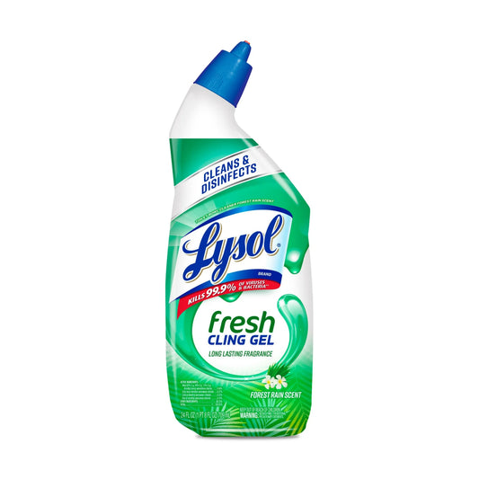 Lysol 24 oz Forest Rain Scent Cleaning and Disinfecting Toilet Bowl Cleaner