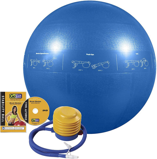 GoFit 65cm Guide Pro Grade Stability Ball - Curacao