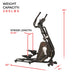 ?Sunny Health & Fitness Cardio Climber Circuit Zone Elliptical Trainer Machine with LCD Monitor - Black - Curacao