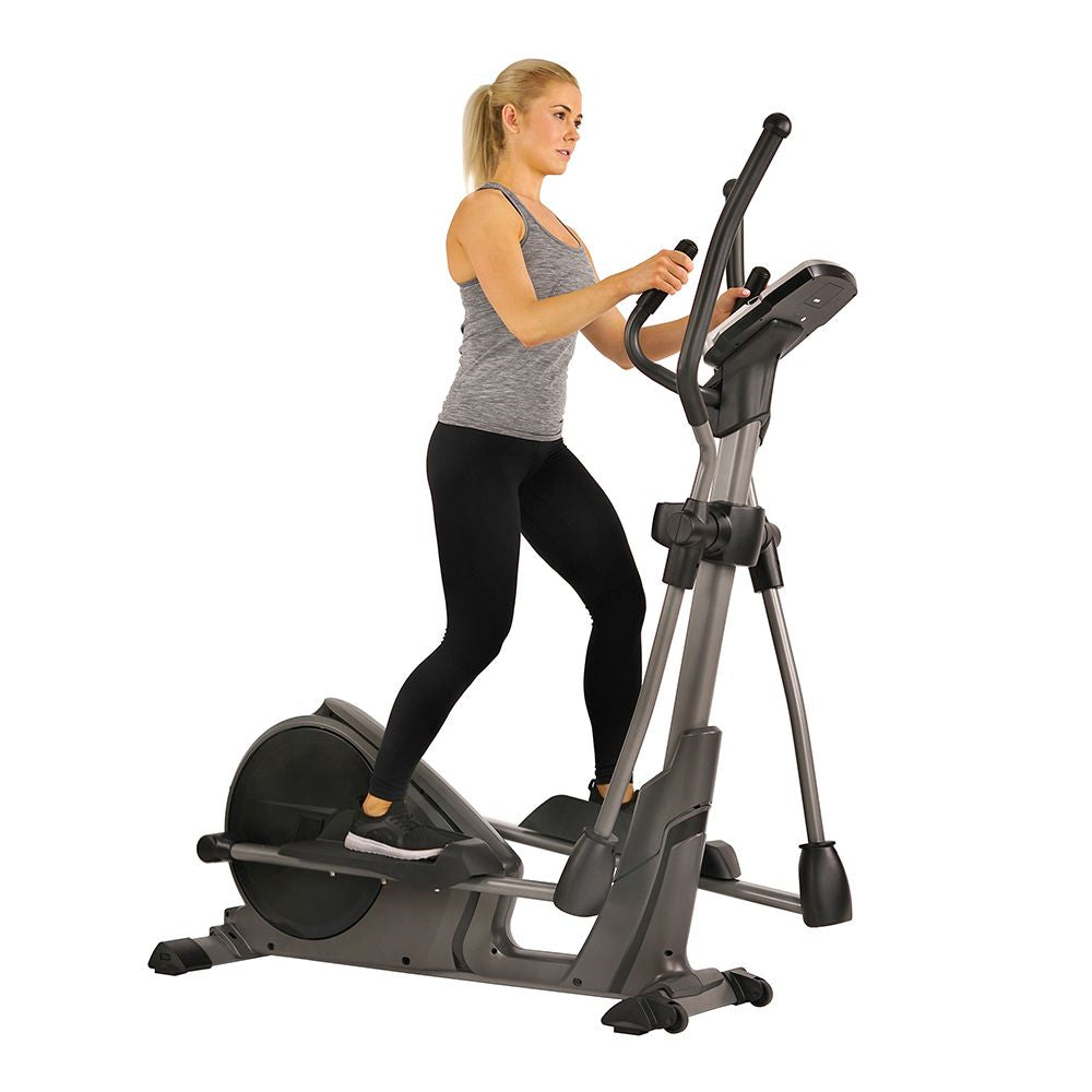 Sunny Magnetic Elliptical Cross Trainer Machine with Pulse Sensors and Device Holder - Curacao