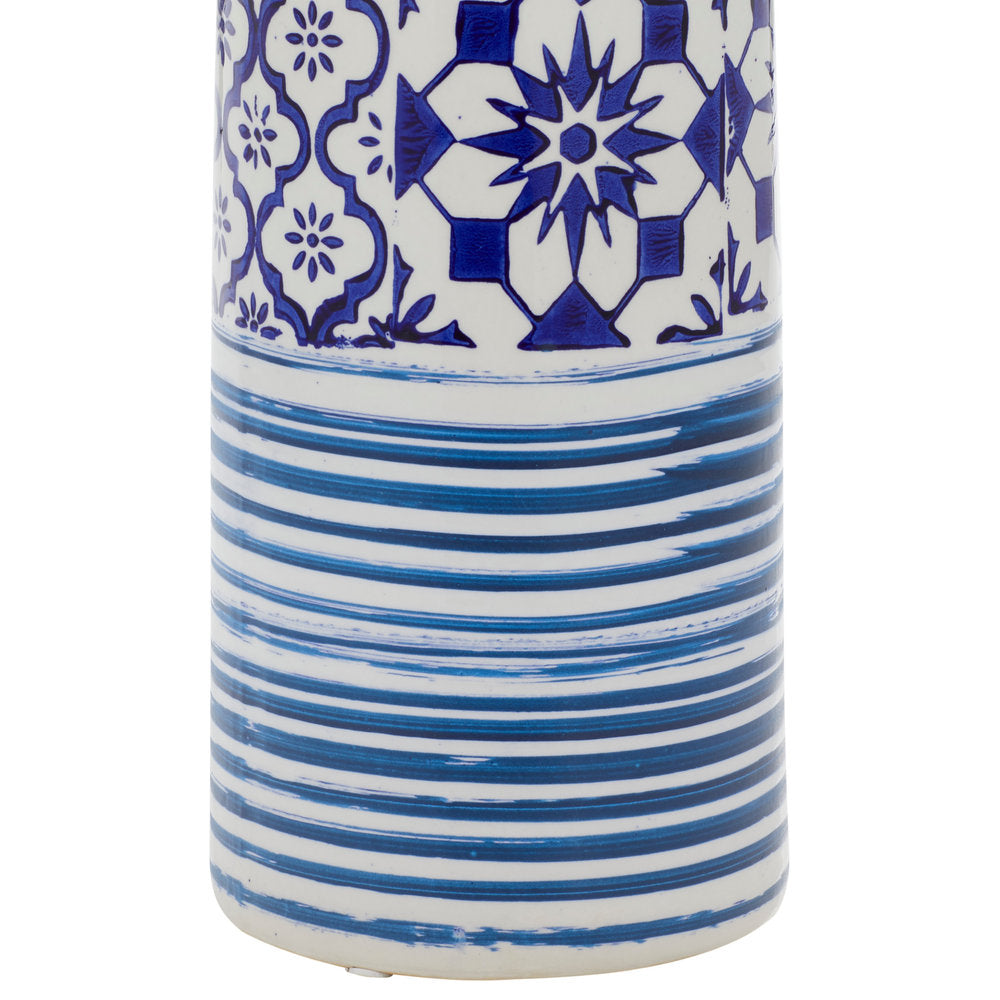 UMA Enterprises Traditional Bottle Ceramic Vase - Blue