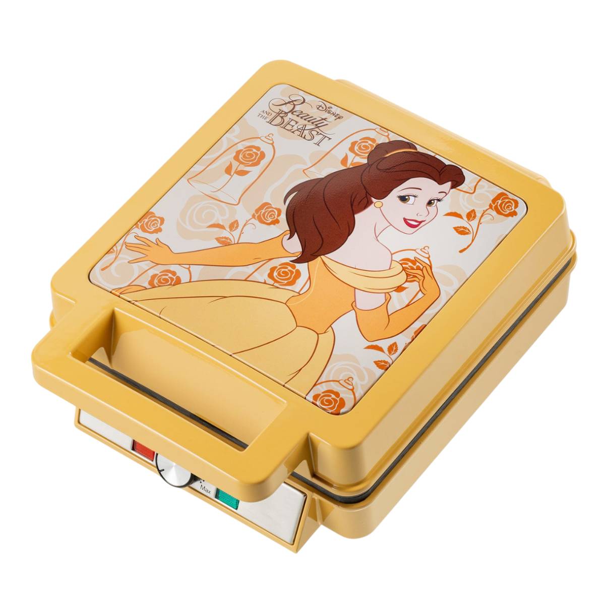 Uncanny Brands WM5/DIP/PR2 Disney Beauty and the Beast Deluxe Waffler - Orange