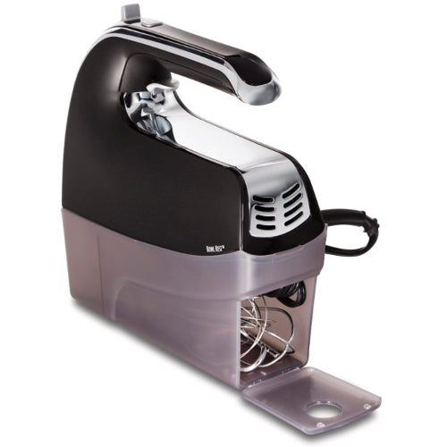 Hamilton Beach 6-Speed Hand Mixer with Pulse and Snap-On Case - Black - Curacao