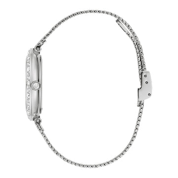 Bulova Crystal Women's 32mm Bracelet Watch - Silver-Tone