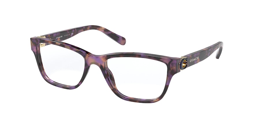 Coach Purple Tortoise Demo Lens Optical