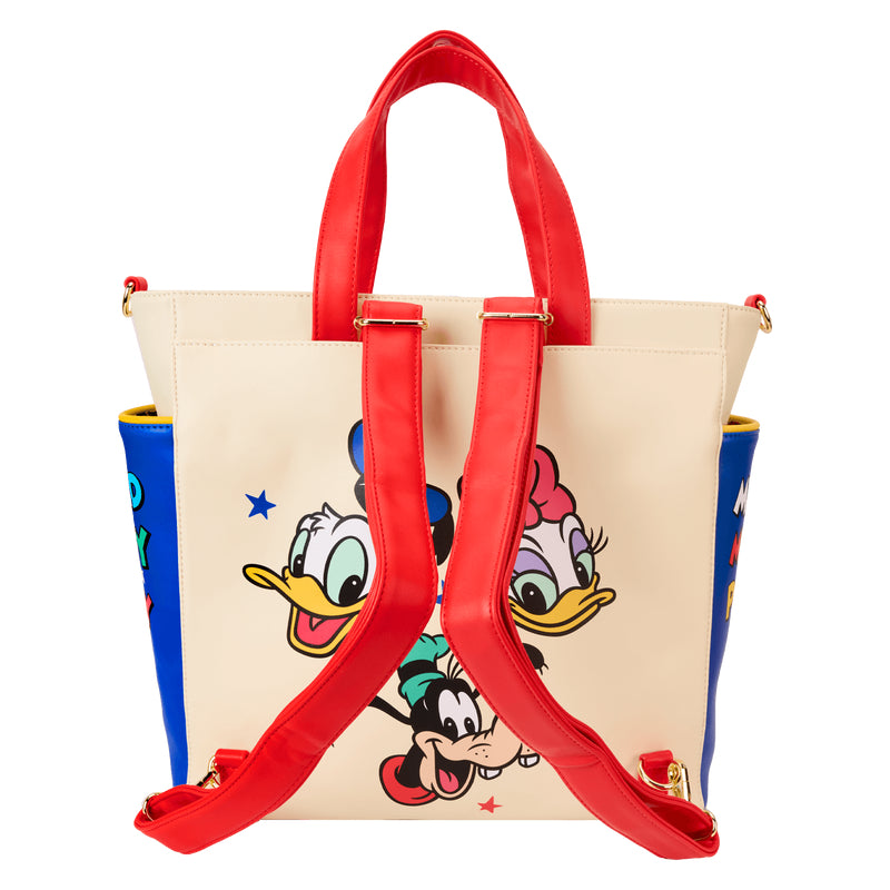 Disney Mickey and Friends Classic Convertible Tote Bag - Red/Blue