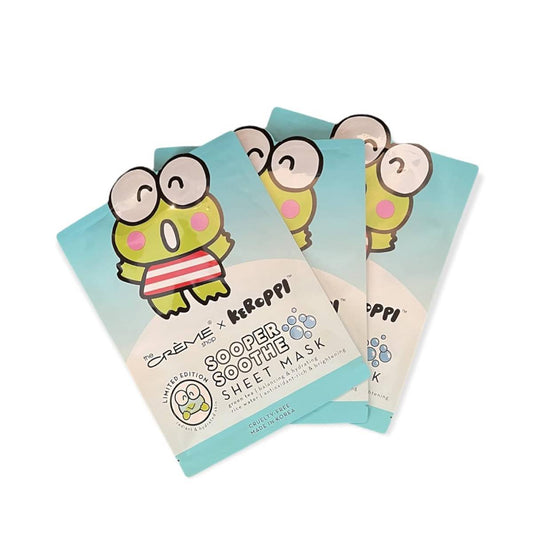 The Creme Shop Keroppi Sooper Soothe Sheet Mask (Pack of 3)