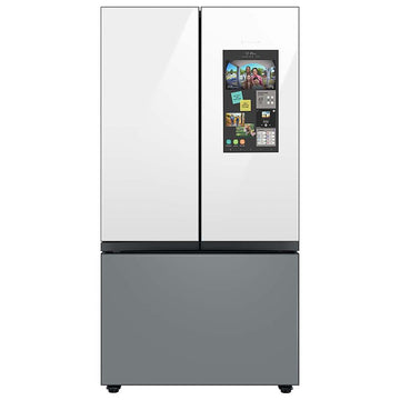 Samsung Bespoke RF24BB69006M 24 cu. ft. Counter-Depth 3-Door French-Door Refrigerator - White/Gray
