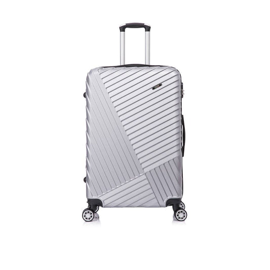 Toscano Prodigio 28" Hardside Spinner Wheel Luggage Suitcase - Titanium Silver