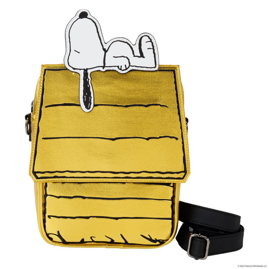 Peanuts 75th Anniversary Snoopy Doghouse Crossbody Bag - Yellow/Black