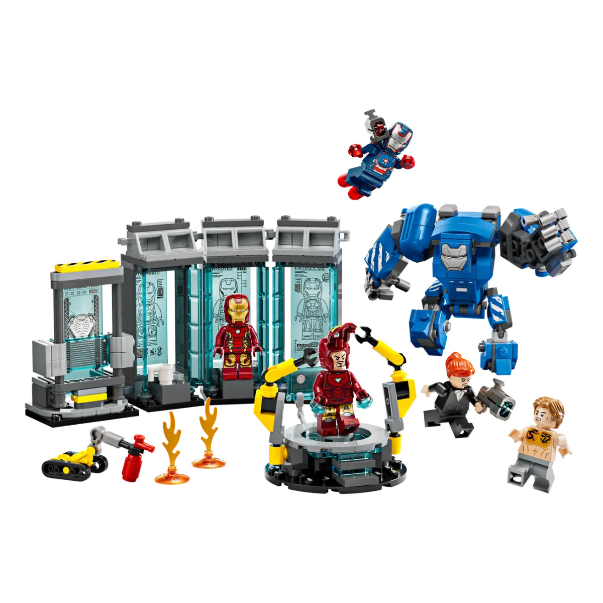 LEGO Marvel Iron Man's Laboratory: Hall of Armor Building Toy Set (384-Pieces)