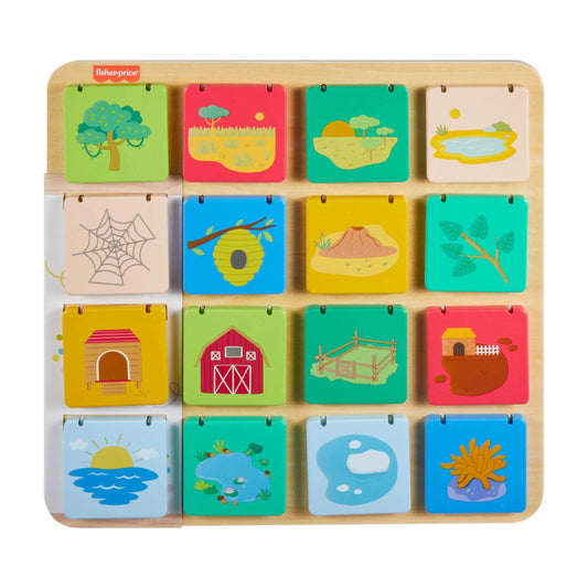 Fisher-Price Wooden Lift and Reveal Flip Board