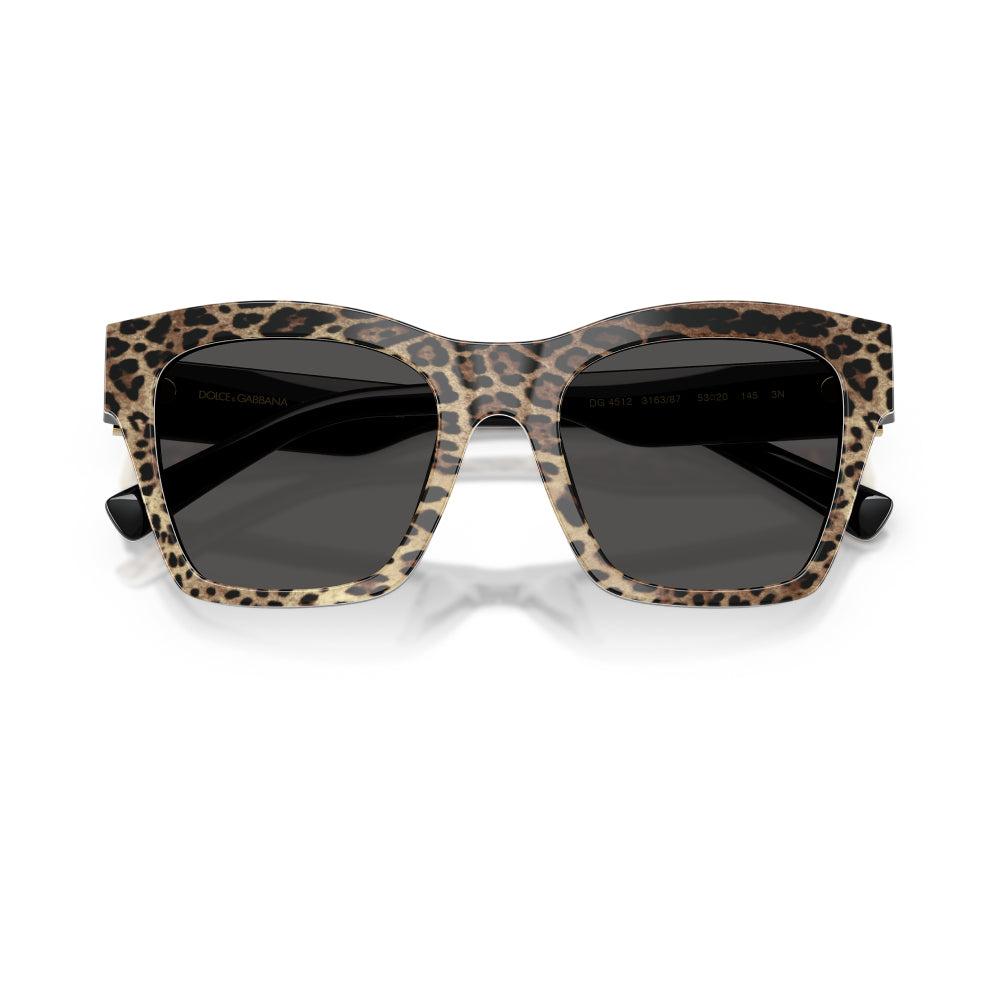 Dolce & Gabbana DG4512 Unisex Square Solid Color Sunglasses