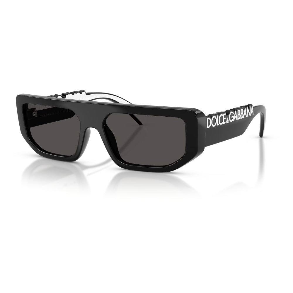 Dolce & Gabbana DG6203 Unisex Rectangle Solid Color Sunglasses