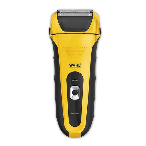 Afeitadora eléctrica de láminas recargable e inalámbrica Wahl LifeProof 7061-100 para hombres, color amarillo y negro