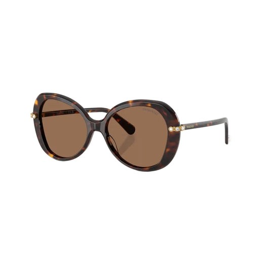 Swarovski SK6059 Women's Butterfly Solid Color Sunglasses