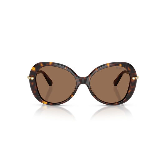 Swarovski SK6059 Women's Butterfly Solid Color Sunglasses