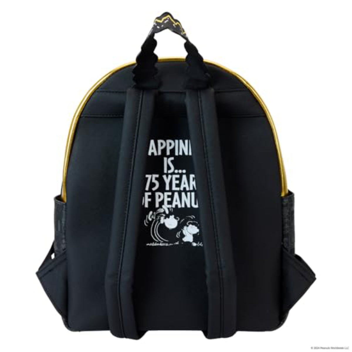 Peanuts 75th Anniversary Snoopy and Gang Mini Backpack - Black/Yellow