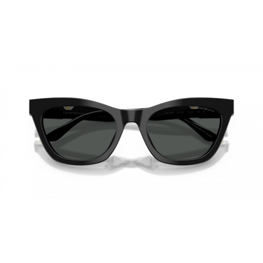Emporio Armani EA4259U Women's Cat-Eye Solid Color Sunglasses