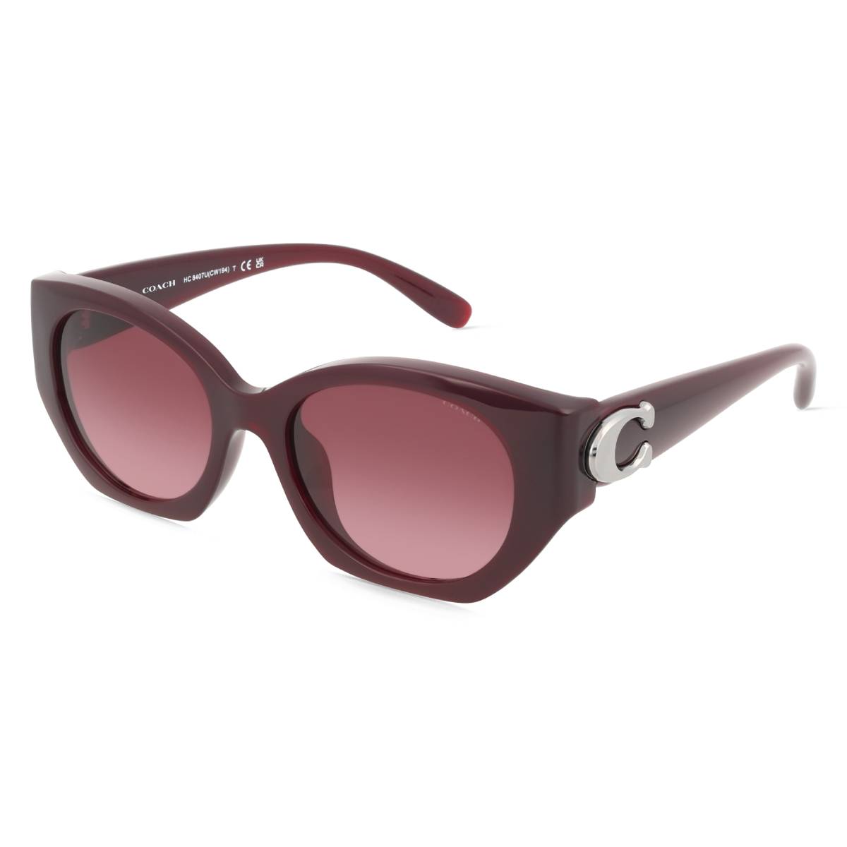 Coach HC8407U53938 Women's Oval Gradient Sunglasses