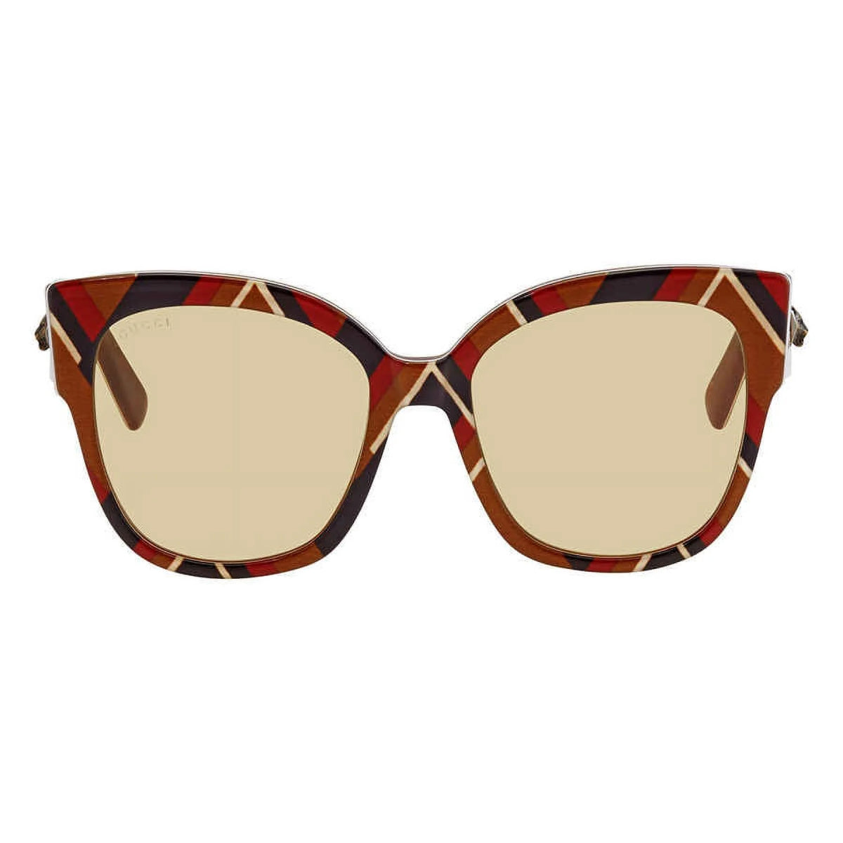 Gucci GG0059S Women's Square Mirrored Sunglasses