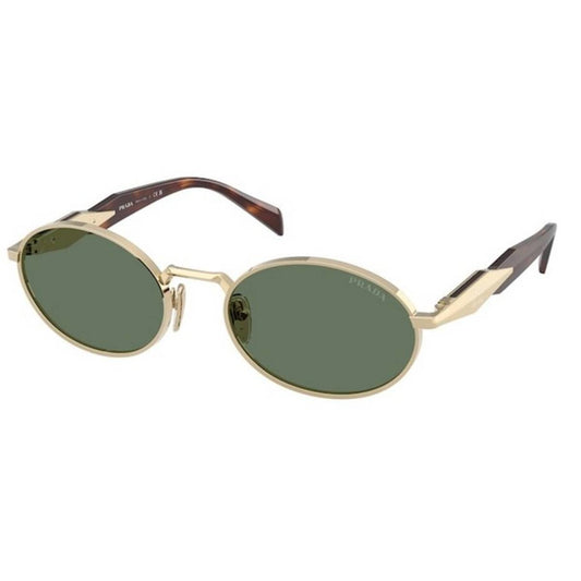 Prada PR 65ZSZVN70 Women's Oval Solid Color Sunglasses