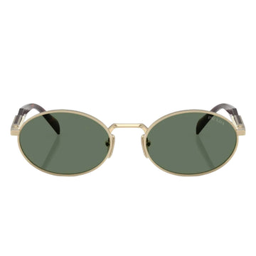 Prada PR 65ZSZVN70 Women's Oval Solid Color Sunglasses