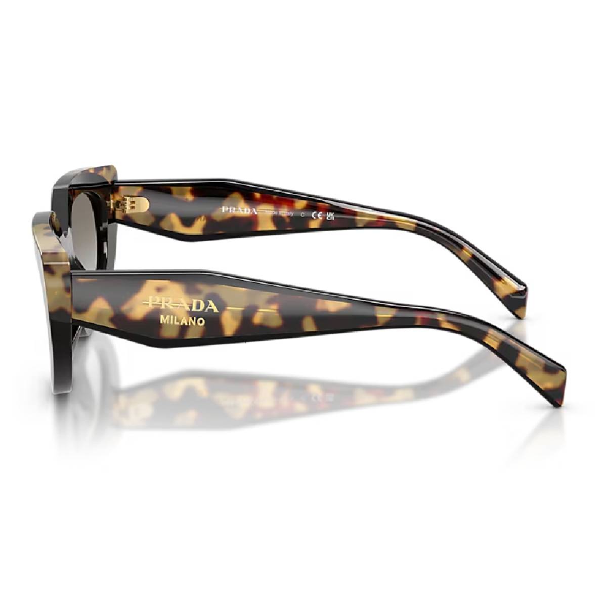 Prada PR D02S Women's Oval Gradient Sunglasses