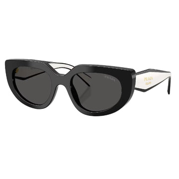 Prada PR D02S Women's Oval Solid Color Sunglasses