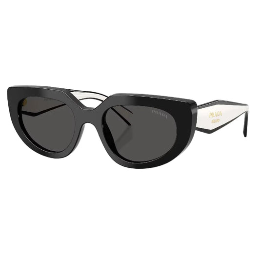 Prada PR D02S Women's Oval Solid Color Sunglasses