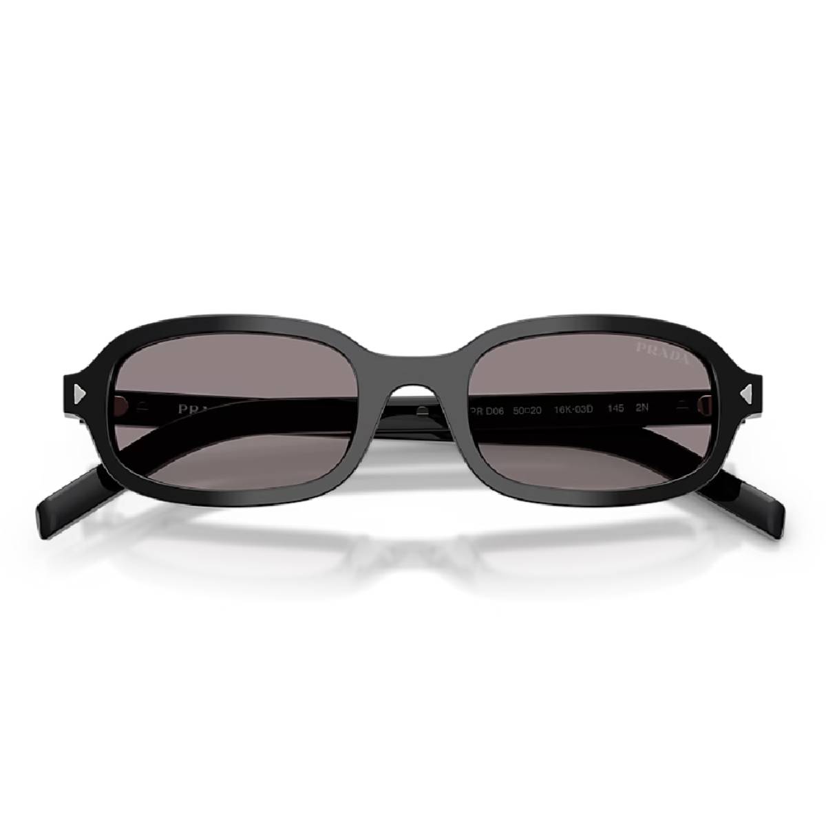 Prada PR D06S Women's Oval Solid Color Sunglasses