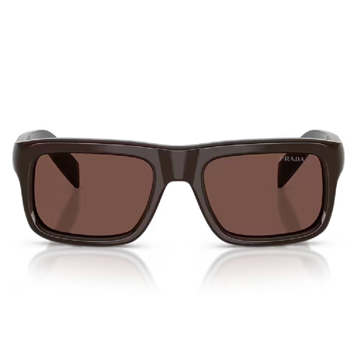 Prada PR D11S Men's Rectangular Solid Color Sunglasses