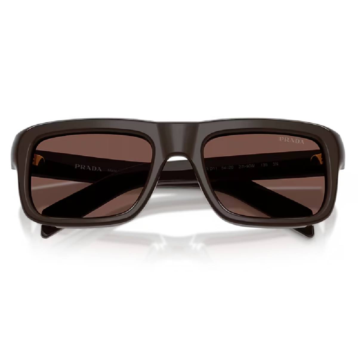 Prada PR D11S Men's Rectangular Solid Color Sunglasses