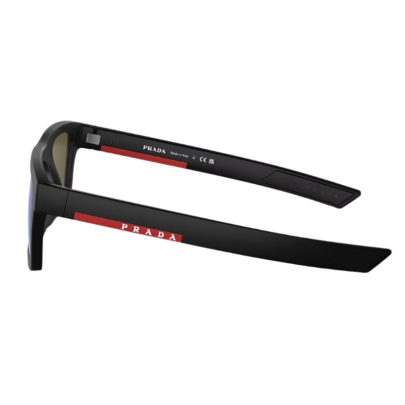 Prada Linea Rossa PS 02ZSU1BO0 Men's Rectangle Mirrored Sunglasses