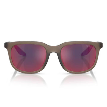 Prada PS B09SU Men's Pillow Solid Color Mirrored Sunglasses