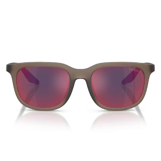 Prada Linea Rossa PS B09SU Men's Pillow Solid Color Mirrored Sunglasses